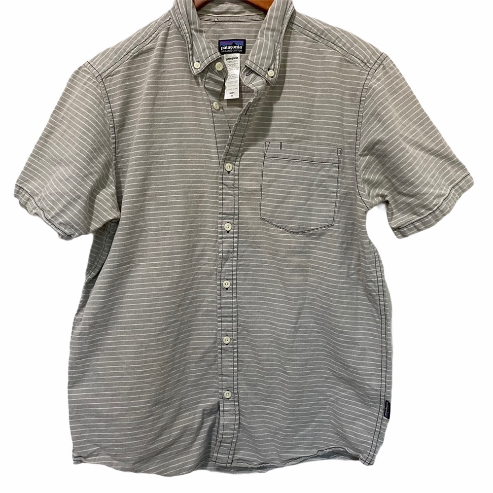 Patagonia Striped Button Front Short sleeve Medium